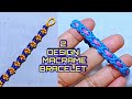 2 DESIGN MACRAME BRACELET TUTORIAL, CARA MEMBUAT GELANG BENANG MOTIF