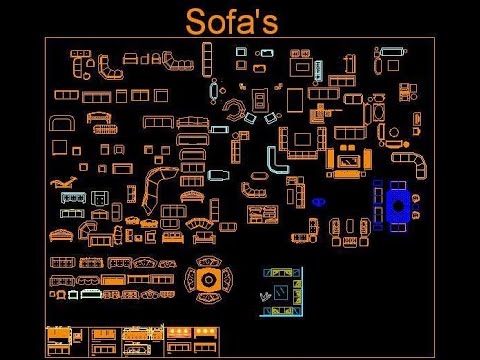 Free Autocad Furniture Block Download Www Planndesign Com Sofa