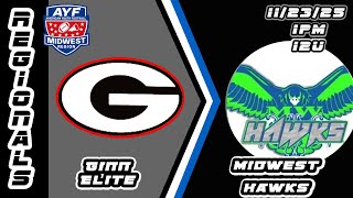 AYF Midwest Regional Championships. Ginn Elite vs Midwest Hawks 12U