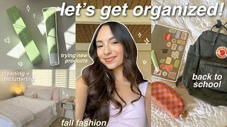 GET ORGANIZED W ME FOR SCHOOL! ⭐ new backpack, how i journal and plan, fall fashion, etc