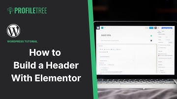 How to Build a Header With Elementor | Elementor | WordPress | WordPress Tutorial |WordPress Website