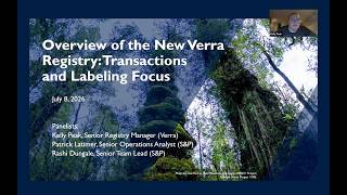 Overview of the New Verra Registry: Transactions and Labeling Focus