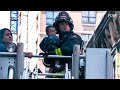 **Firefighter RESCUES BABY** Major Fire in the Basement and 1st Floor [ MAN 4th Alarm Box 1019 ]