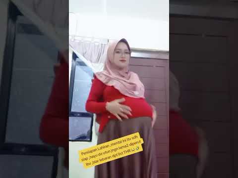 Bumil hijab mau lahiran