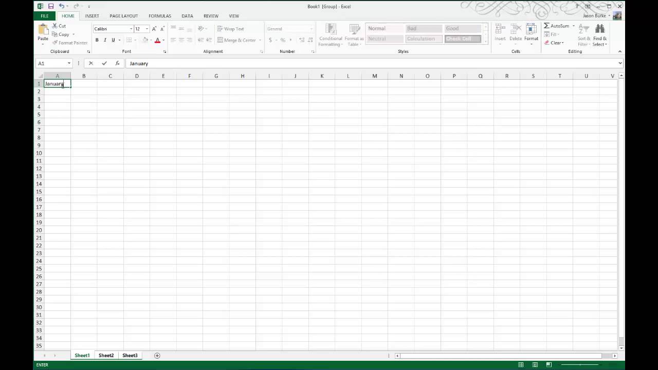 how-to-enter-text-at-the-same-time-across-multiple-worksheets-in-microsoft-excel-youtube