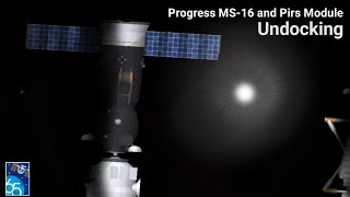 Progress MS-16 undocked with PIRS Module in Spaceflight Simulator || SFS 1.52