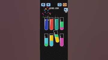 Watercolor sort level 239 | Water bottle game level 239 answer walkthrough 🔥 #shorts