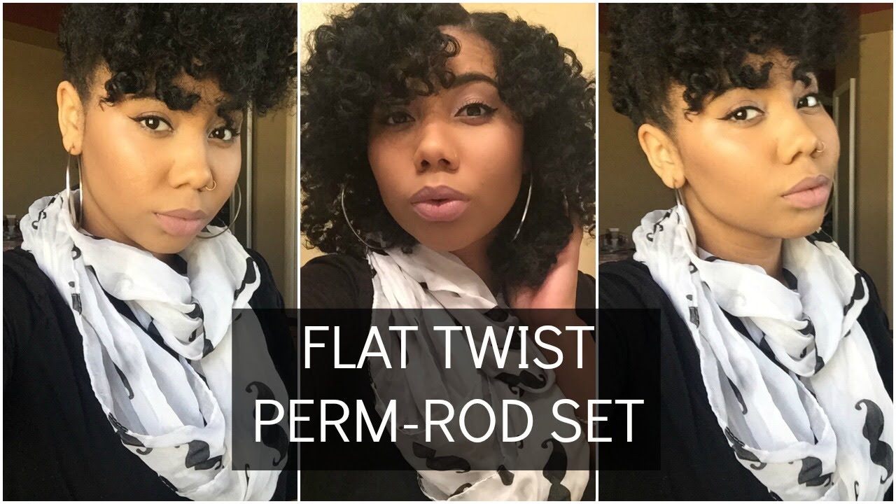 The Best Ever Flat Twist Perm Rod Set Updo Natural Hair