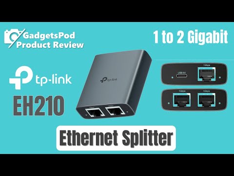 TP Link EH210 Ethernet Splitter Review  1 LAN Port 2 Wired Devices
