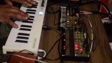 Jam with Volca Keys, Volca Drum, and Keystep