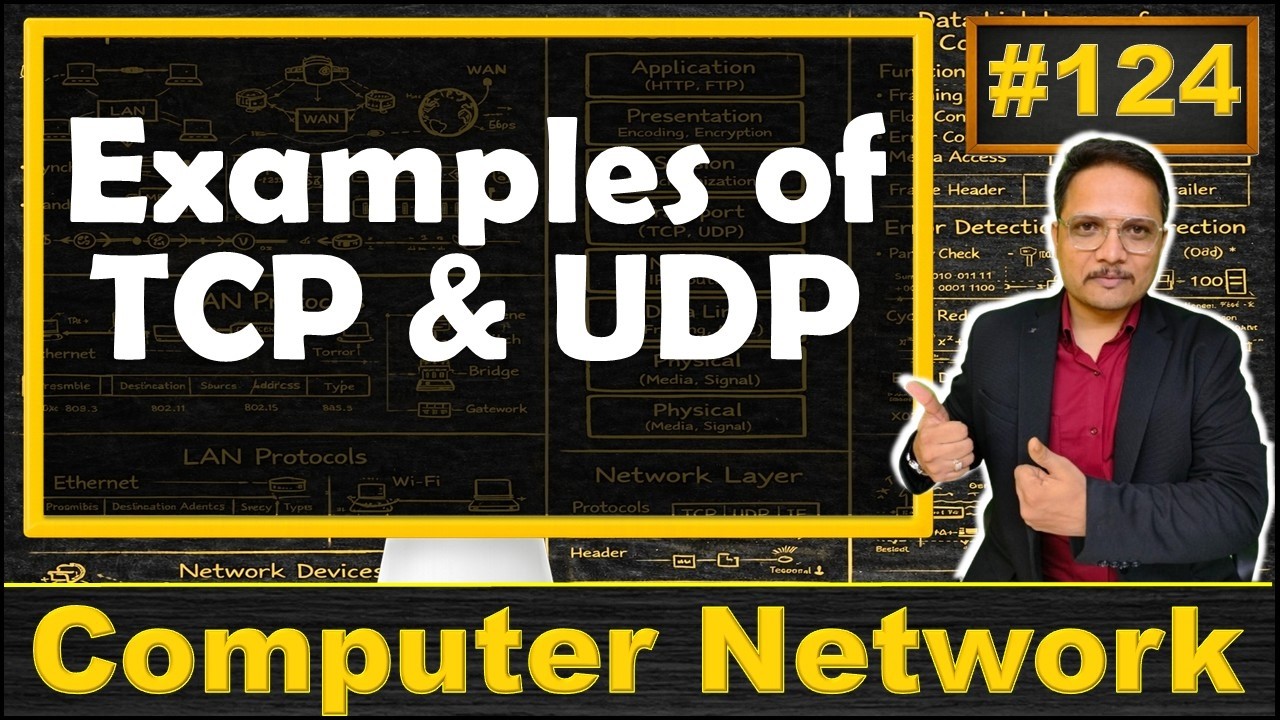 TCP and UDP Examples in Computer Networks - 1 - YouTube