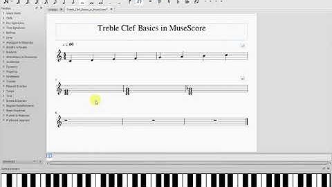 Treble Clef Basics in MuseScore