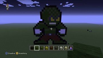 Minecraft Tutorial: How to  Make Killer croc from Batman 8bit