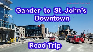 Gander to St. John's Downtown Newfoundland Canada