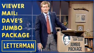 Viewer Mail: What's Inside Dave's Jumbo Fan Club Package | Letterman