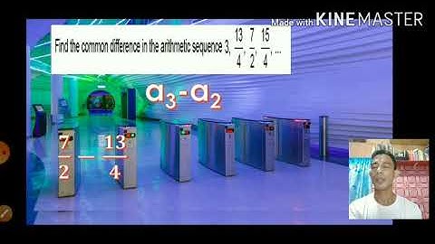 Math10nik: Preassesment #2 Find the common difference of an arithmetic sequence