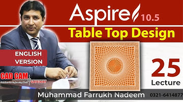 How to make Table Top Design on Aspire (Aspire Lecture 25)