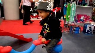 Spiro Bouncer Indoor Seesaw Toy @ Toy Fair