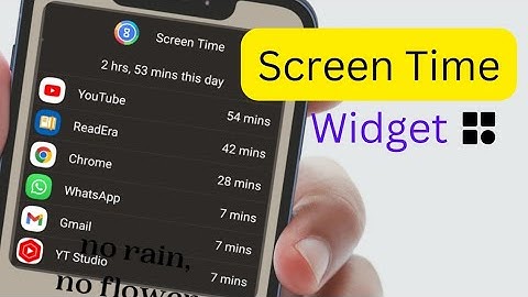 Screen Time Widget Android | Screen Time Widget Home Screen | App Usage Tracker Android | Xpedians