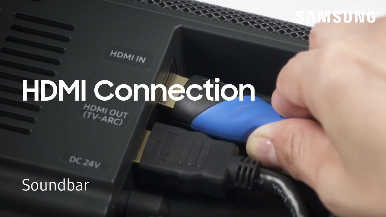 How to connect external devices to your Soundbar Using HDMI cables  Samsung US