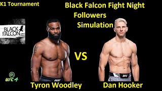 Тайрон Вудли против Дэна Хукера БОЙ В UFC 4/ K1 ТУРНИР