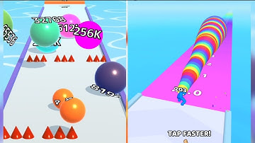 2048 | Satisfying Ball Run Infinity vs Layer Man 3D #cutiepie22yt