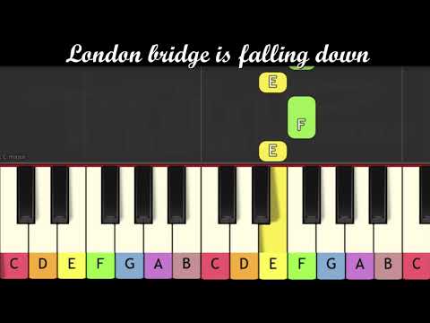Nursery Rhymes - London bridge is falling down (Piano for children)