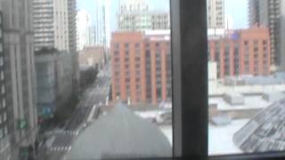 Chicago, IL: Otis Traction Scenic West Elevators in Rush/Ohio/Wabash St. Parking Garage