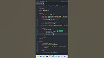 How to create loading button in html and css #html #css #loading #button #shorts