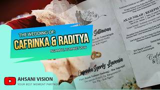 ❤️ THE WEDDING OF CAFRINKA & RADITYA💕||💋💄MJ WEDDING💋💄||🎙️PITOE AUDIO🎙️||