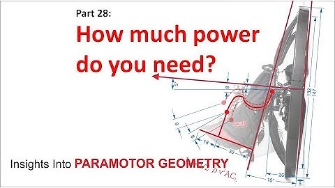 How much power you need?! Paramotor geometry part 28
