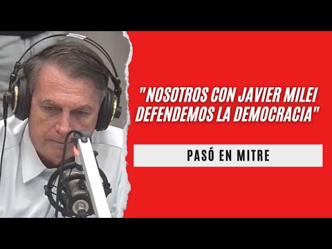 Jair Bolsonaro, en exclusiva con Eduardo Feinmann: "Con Javier Milei defendemos la democracia"