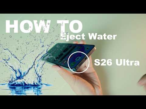 How to Eject Water Out from Samsung Galaxy S26 Ultra - Drop in Water