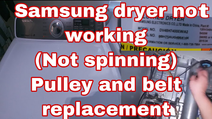 Samsung dryer dv52j8700ep a2 belt replacement