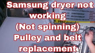 How To Fix Samsung Dryer NOT Spinning or Tumbling! | Model DV48H7400EW/A2