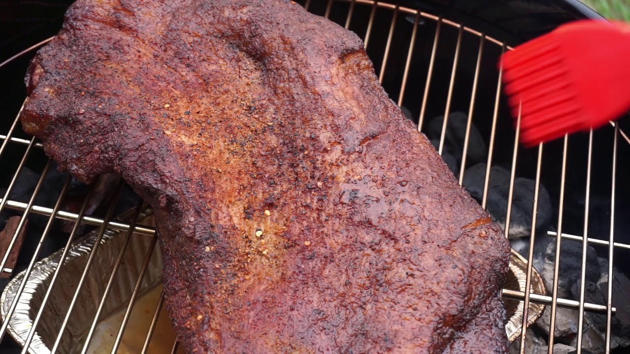 Kettle Grill BBQ Smoked Brisket Recipe YouTube