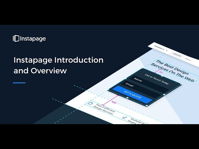 Instapage Introduction and Overview