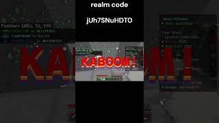 KABOOM! #shorts #minecraft #minecraftbedrock #minecraftbedrockedition