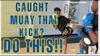 5 High Level Muay Thai Drills for Caught Kicks!