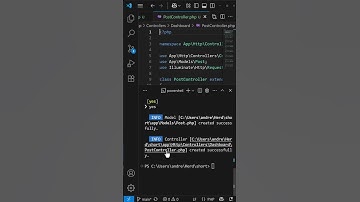 🔴 Laravel - php artisan make:controller -r Dashboard/PostController -m Post #45