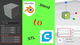 How to Export from Blender to Cura.