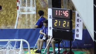 インターハイ　ハンドボール  2017女子準々決勝  名古屋経大市邨(愛知) VS 高水(山口)