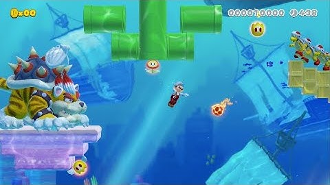 Custom Super Mario 3D World Levels: "Underwater Fireland?" by, The Best