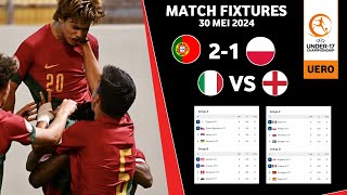 Hasil uero u17 tadi malam ~ portugal vs polandia dan italia vs inggris - playoff uero u-17