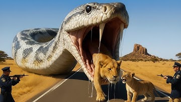 Brave Animal Rescue Team Rescues Poor Tiger From Giant Python Attack