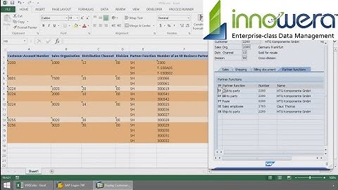 VD02 - Change Customer (Sales) From Excel