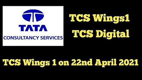 Competitive Programming | Tcs Digital | Tcs Wings 1 Assessment on  22nd April , 2021