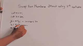 Swap 2 Numbers without 3rd Variable in Java!  (Marathi) #Shorts #JavaWithVitthal