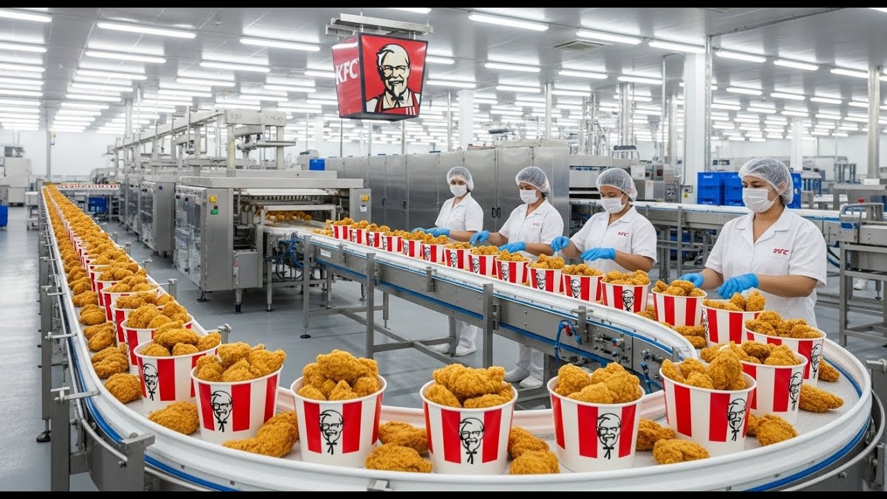 Inside the KFC Factory: From Fresh Chicken to Crispy Perfection (Full Process)