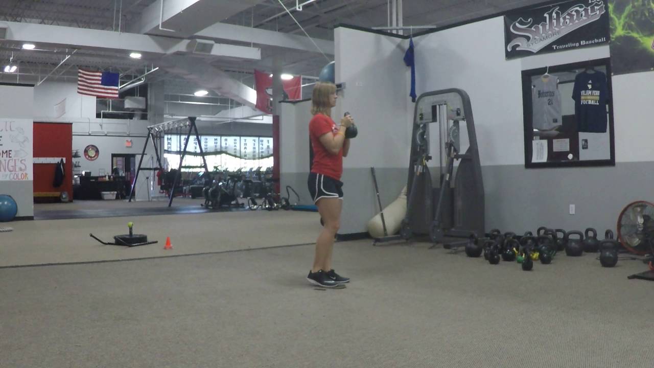 KB Goblet Reverse Slider Lunge - YouTube